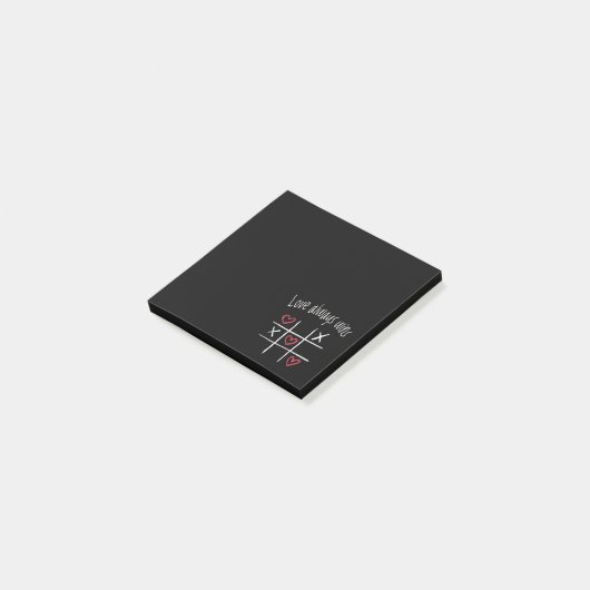 Liefde wint altijd post-it® notes (Schuin)