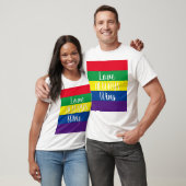 Liefde wint altijd regenboog t-shirt (Unisex)