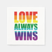 Liefde wint altijd servet (Voorkant)