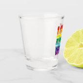 Liefde wint altijd shot glas (Links)