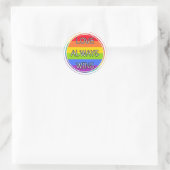 Liefde wint altijd Sticker, Pride, LGBTQ+ Stickers (Tas)