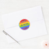 Liefde wint altijd Sticker, Pride, LGBTQ+ Stickers (Envelop)