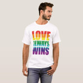 Liefde wint altijd t-shirt (Voorkant volledig)