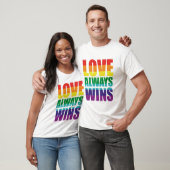 Liefde wint altijd t-shirt (Unisex)