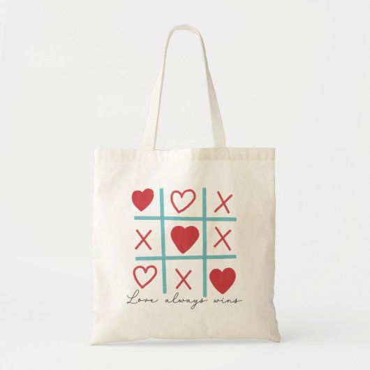 Liefde wint altijd tote bag (Voorkant)
