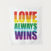 Liefde wint altijd wandkleed (Voorkant)