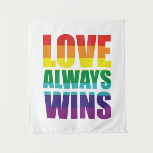 Liefde wint altijd wandkleed (Voorkant)