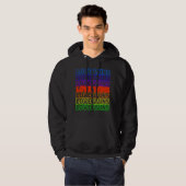 Liefde wint! Black Neon Sign Sweatshirt (Voorkant volledig)