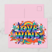 Liefde wint briefkaart (Voorkant / Achterkant)