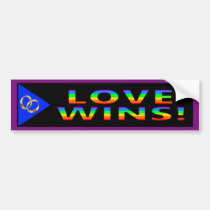 Liefde wint! bumpersticker