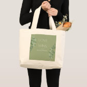 Liefde wint gepersonaliseerde Canvas tas (Voorkant (product))