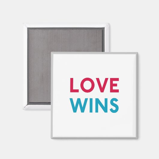 Liefde wint kloostermagneet magneet (Voorkant / Achterkant)