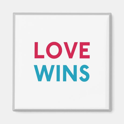 Liefde wint kloostermagneet magneet (Voorkant)