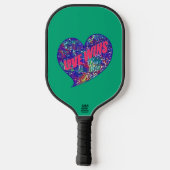 Liefde Wint Kunsthart Pickleball Paddle (Achterkant)