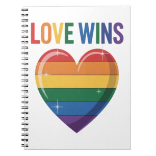Liefde Wint LGBT Gay Pride Gelijkheid Notitieboek