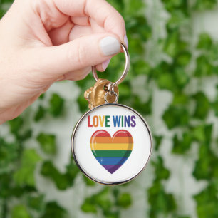 Liefde Wint LGBT Gay Pride Gelijkheid Sleutelhanger
