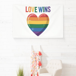 Liefde Wint LGBT Gay Pride Gelijkheid Spandoek