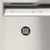 Liefde wint. LGBTQ+Pride. Regenboog. Magneet (Insitu (Vaatwasser))