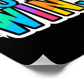 Liefde wint. LGBTQ+Pride. Regenboog. Poster (Hoek)