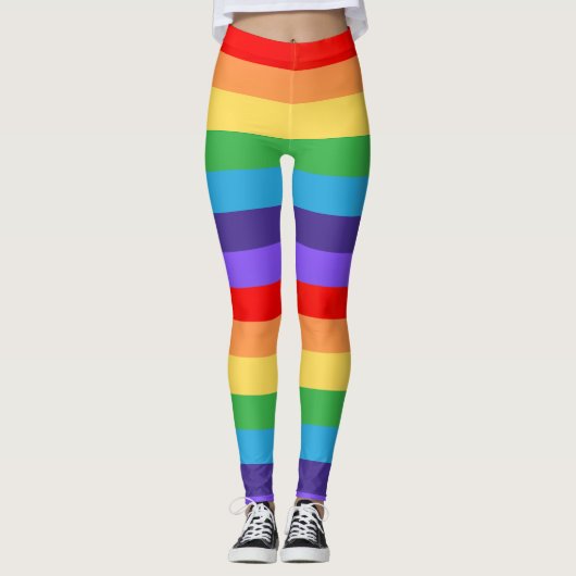 Liefde Wint Moderne Rainbow Pride Maand lgbt cadea Leggings (Voorkant)