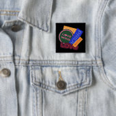 Liefde wint. Pride. Pride wint. LGBT+Pride-Button Vierkante Button 5,1 Cm (In situ)