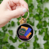 Liefde wint. Pride. Pride wint. LGBT+Pride Sleutelhanger (Hand)