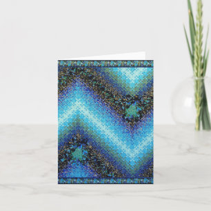 Liefde wint quilt gepersonaliseerde wenskaart feestdagen kaart