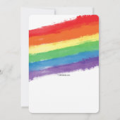 Liefde Wint Regenboog Uitnodiging (Achterkant)
