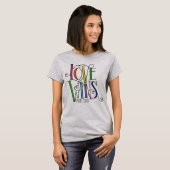 Liefde wint regenboogkleuren t-shirt (Voorkant volledig)