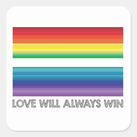 LIEFDE WINT STICKER, LIEFDE ZAL ALTIJD STICKER WIN (Voorkant)