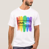 Liefde wint. t-shirt (Voorkant)