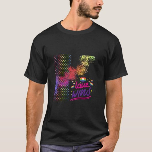 Liefde wint! t-shirt (Voorkant)