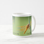 Liefde, Wisdom, Faith, Dragonfly Koffiemok (Voorkant rechts)