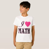 Liefde Wiskunde Roze Logo T-shirt (Voorkant volledig)