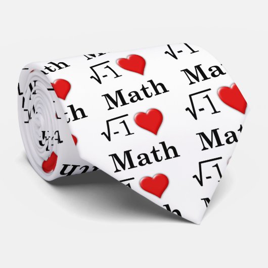 Liefde wiskunde stropdas (Opgerold)