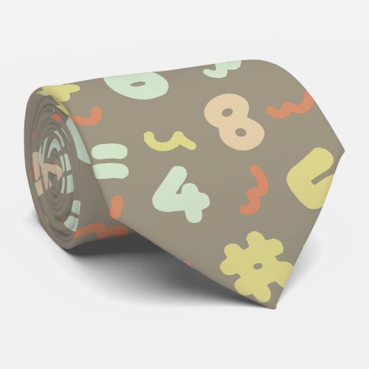 Liefde Wiskunde Stropdas (Opgerold)