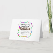 Liefde Wiskunde Valentijnsdag Kaart (Achterkant)