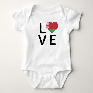 Liefde - Wit-Russische vlag Romper
