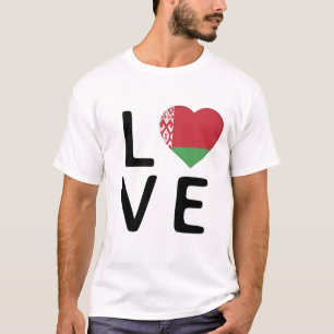 Liefde - Wit-Russische vlag T-shirt