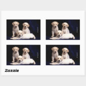 Liefde Witte Labrador Retriever Puppy Dog Stickers (Vel)