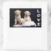 Liefde Witte Labrador Retriever Puppy Dog Stickers (Tas)
