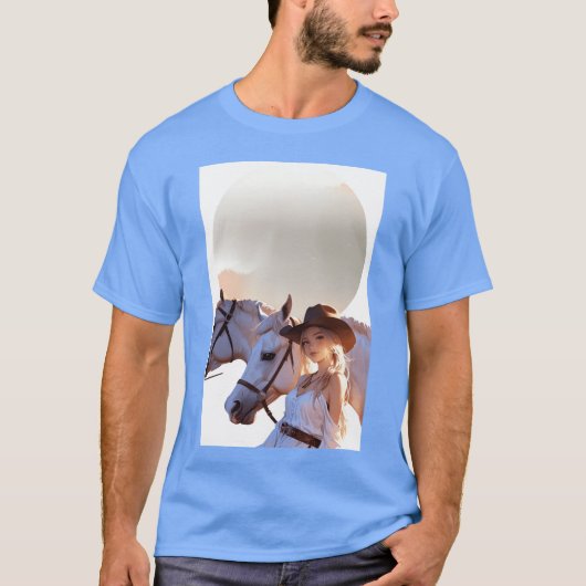 Liefde witte paarden jongen t-shirt (Voorkant)