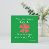 Liefde & Wonders Kerstkaart Kaart (Staand voorkant)