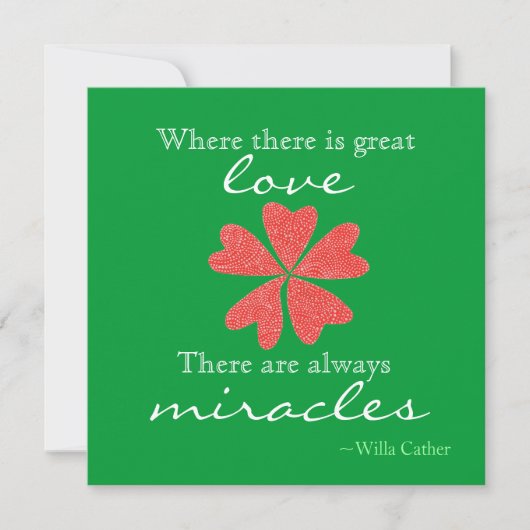 Liefde & Wonders Kerstkaart Kaart (Voorkant)