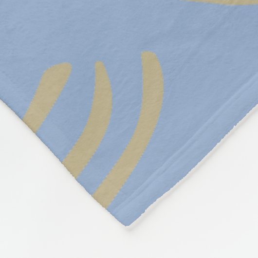 Liefde woont hier blauw fleece deken (Hoek)