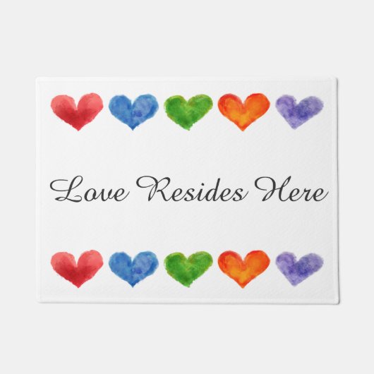 Liefde woont hier Deurmat (Voorkant)