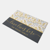 Liefde woont hier in deurmat (Schuin)