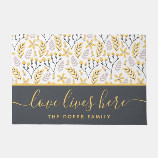 Liefde woont hier in deurmat (Voorkant)