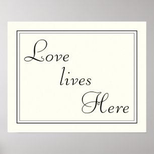Liefde woont hier poster