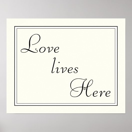 Liefde woont hier poster (Voorkant)